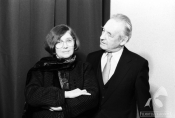 Krystyna Zachwatowicz i Andrzej Wajda, fot. Sumik Roman, źródło: Fototeka FN