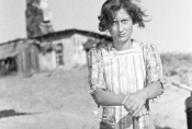 Ewa Brgowska w filmie „Celuloza" w reż. Jerzego Kawalerowicza, 1953 r., fot. Mieczysław Biełous, źródło: Fototeka FN