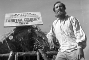 Ludwik Benoit w filmie „Celuloza" w reż. Jerzego Kawalerowicza, 1953 r., fot. Mieczysław Bielous, źródło: Fototeka FN
