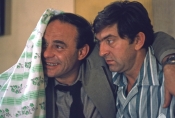 Roman Wilhelmi i Jerzy Trela w filmie „Ćma" w reż. Tomasza Zygadły, 1980 r., źródło: Fototeka FN