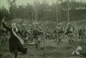 Scena bitwy w filmie "Cud nad Wisłą" w reż. Ryszarda Bolesławskiego, 1921 r., źródło: Fototeka FN