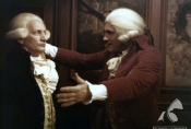 Wojciech Pszoniak i Gerard Depardieu w filmie "Danton" w reż. Andrzeja Wajdy, 1982 r., fot. Renata Pajchel, źródło: Fototeka FN