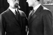 Józef Węgrzyn i Adam Brodzisz w filmie "Dziesięciu z Pawiaka" w reż. Ryszarda Ordyńskiego, 1931 r., źródło: Fototeka FN