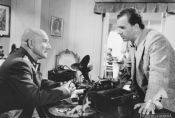Kazimierz Opaliński i Edward Dziewoński w filmie „Eroica" w reż. Andrzeja Munka, 1957 r., fot. Wiesław Zdort, źródło: Fototeka FN