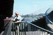 Józef Nowak w filmie „Hydrozagadka" w reż. Andrzeja Kondratiuka, 1970 r., fot. Romuald Pieńskowski, źródło: Fototeka FN