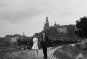 Elżbieta Czyżewska i Janusz Guttner w filmie "Niekochana" w reż. Janusza Nasfetera, 1965 r., fot. Renata Pajchel, źródło: Fototeka FN