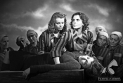 Wanda Bartówna i Barbara Drapińska w filmie „Ostatni etap" w reż. Wandy Jakubowskiej, 1947 r., źródło: Fototeka FN