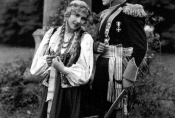 Zofia Zajączkowska i Leon Łuszczewski w filmie "Pan Tadeusz" w reż. Ryszarda Ordyńskiego, 1928 r., źródło: Fototeka FN
