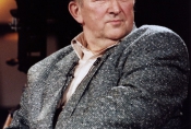 Kazimierz Kutz na planie filmu "Pułkownik Kwiatkowski", 1995 r., fot. Wiktor Nitkiewicz, źródło: Fototeka FN