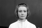 Elżbieta Czyżewska na planie filmu "Walkower" w reż. Jerzego Skolimowskiego, 1965 r., źródło: Fototeka FN