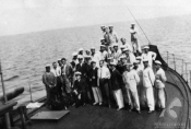 Zdjęcie z planu filmu "Zew morza" w reż. Henryka Szaro, 1927 r., źródło: Fototeka FN