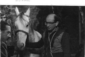 Jerzy Lipman na planie filmu „Lotna", źródło: archiwum prywatne Eugenii Lipman