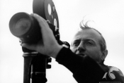 Wiesław Zdort na planie filmu „Molo", źródło: Fototeka FN