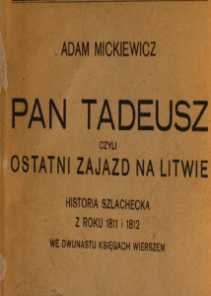 Pan Tadeusz. Księga I. Gospodarstwo